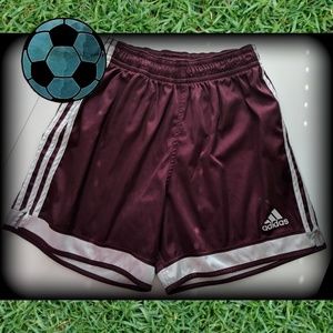 Maroon/Burgundy Adidas ⚽ Athletic Shorts